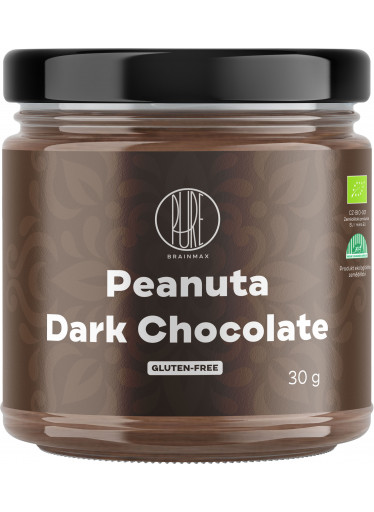 BrainMax Pure Peanuta, Hořká čokoláda, BIO, 30 g