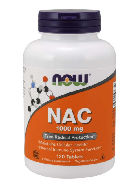 NOW NAC (N-Acetyl-L-Cystein) 1000 mg, 120 tablet