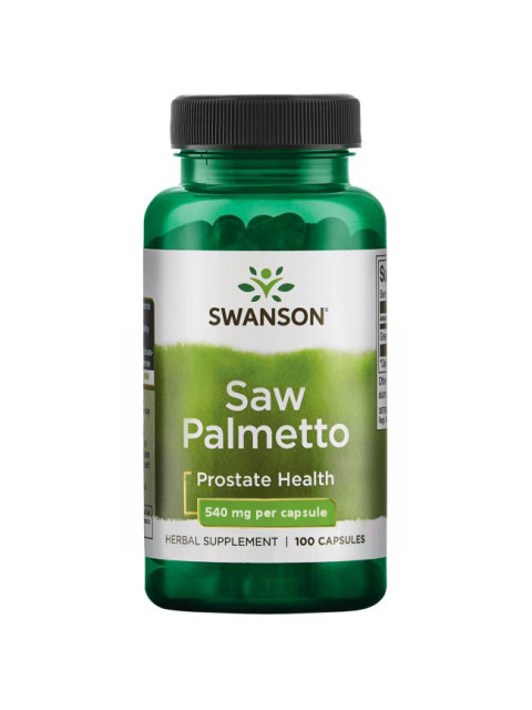 Swanson Saw Palmetto (Serenoa plazivá), 540 mg, 100 kapslí - EXPIRACE 7/2024