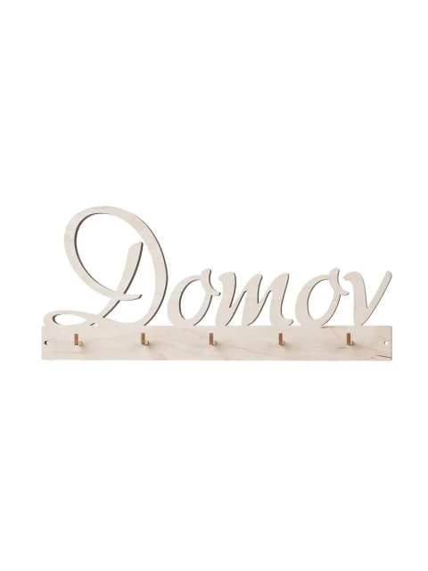 ČistéDřevo Dřevěný věšák na klíče - Domov
