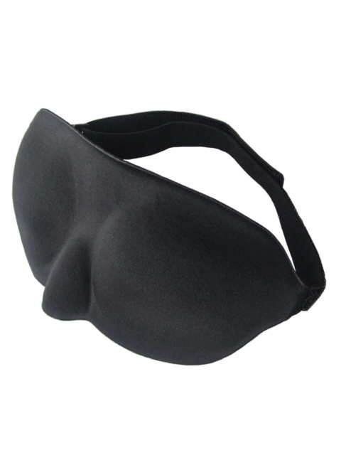 Anatomicky tvarovaná maska na spaní (černá)