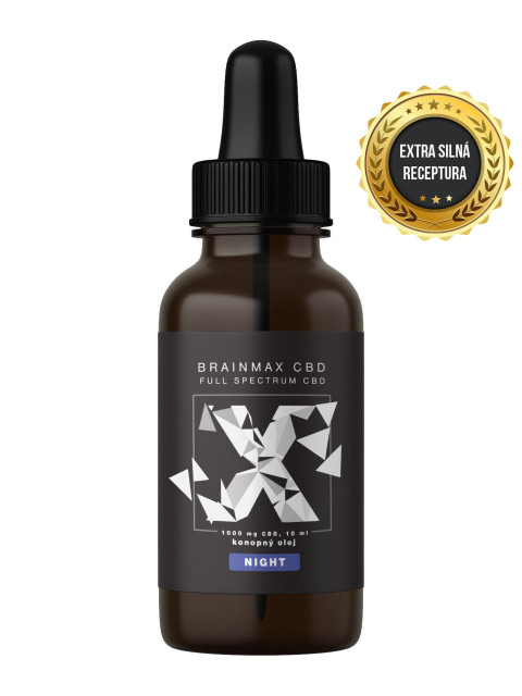 BrainMax CéBéDé NIGHT, 10%, aromatický olej, 10 ml