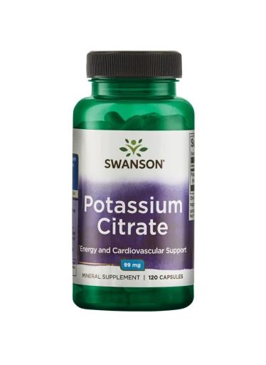 Swanson Potassium Citrate (draslík), 99 mg, 120 kapslí