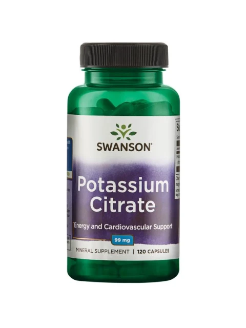 Swanson Potassium Citrate (draslík), 99 mg, 120 kapslí
