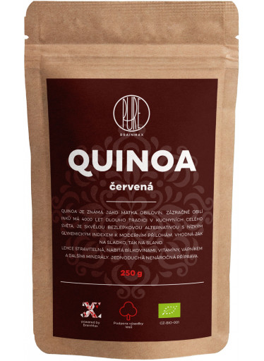 BrainMax Pure Quinoa BIO - červená, 250 g