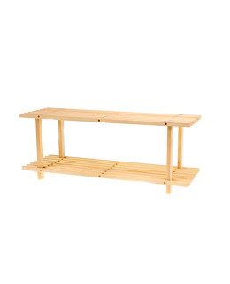 ATMOWOOD Dřevěný botník 77 x 26 x 30 cm