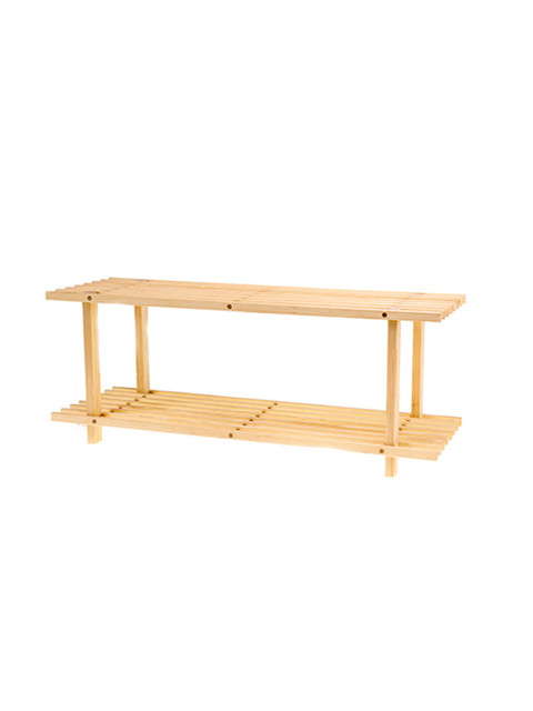 ATMOWOOD Dřevěný botník 77 x 26 x 30 cm