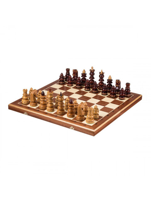 ČistéDřevo Velké dřevěné šachy -  58x58 cm