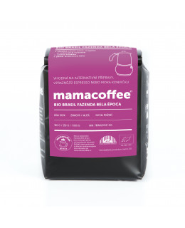 mamacoffee výběrová káva Brasil fazenda Bela Época zrnková 250 g - rum, nugát, sušené švestky