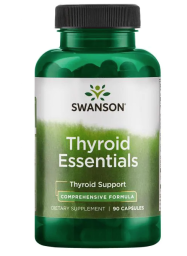 Swanson Thyroid Essentials (zdraví štítné žlázy), 90 kapslí