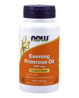 NOW Evening Primrose Oil (Pupálkový olej), 500 mg, 100 sofgel kapslí - EXPIRACE 2/2023