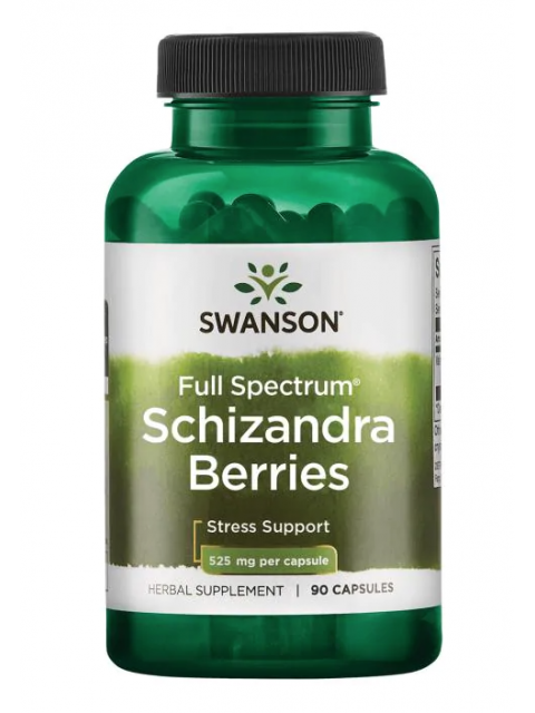 Swanson Schizandra Berries (Klanopraška čínská), 525 mg, 90 kapslí - EXPIRACE 7/2024