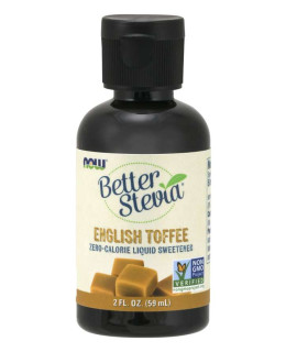 NOW Better Stevia Liquid, Anglický karamel, 59ml - EXPIRACE 4/2024