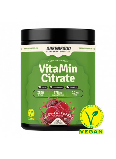GreenFood Performance VitaMin Citrate 300g - Malina