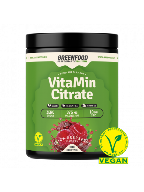 GreenFood Performance VitaMin Citrate 300g - Malina