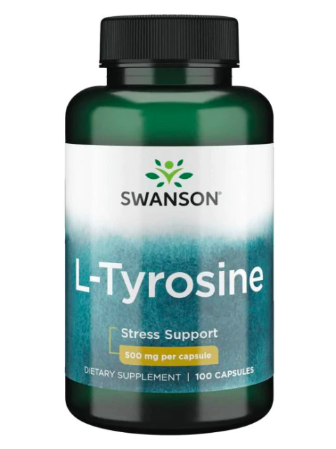 Swanson L-Tyrosine, 500 mg, 100 kapslí
