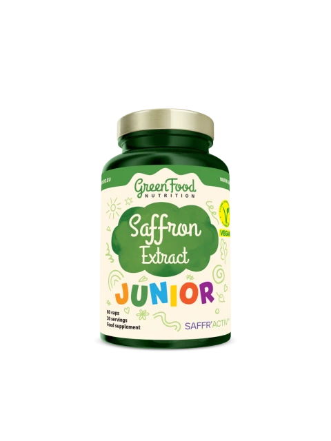 GreenFood Junior Šafrán Extrakt 60 kapslí