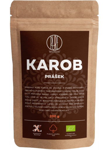 BrainMax Pure Carob (Karob) BIO, 200 g