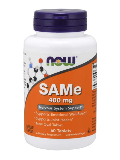 NOW SAMe (S-adenosylmethionin), 400 mg, 60 tablet