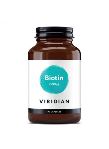 Viridian Biotin, 2500 ug, 90 kapslí