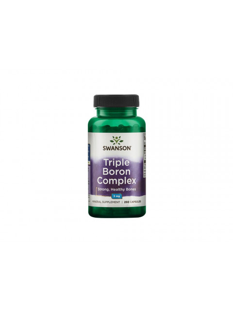Swanson Triple Boron Complex (Bor), 3 mg, 250 kapslí