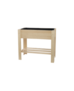 ATMOWOOD Vyvýšený dřevěný truhlík s policí 80 x 34 cm- borovice