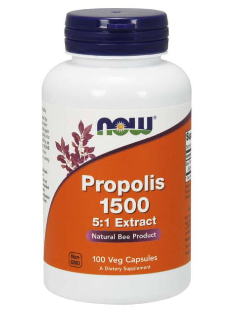 NOW Propolis 5:1 Extrakt, 1500 mg, 100 rostlinných kapslí