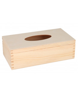 ČistéDřevo Dřevěná krabička na kapesníky s panty