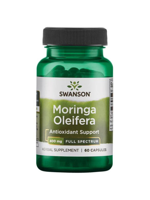 Swanson Moringa Oleifera (Moringa olejodárná), 400 mg, 60 kapslí