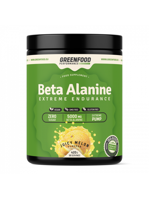 GreenFood GreenFood Performance Beta Alanin 420g - Meloun - EXPIRACE 9/2023