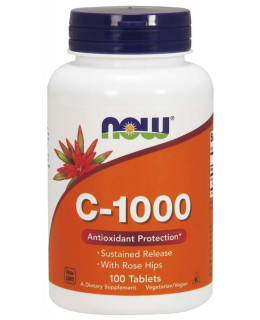 NOW Vitamin C-1000 s šípkem a postupným uvolňováním, 100 tablet
