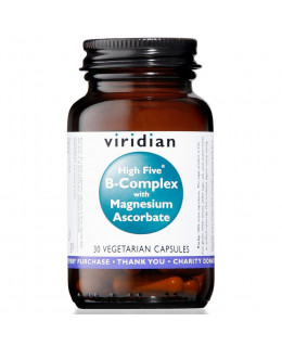 Viridian High Five B Complex with Magnesium Ascorbate, 30 kapslí