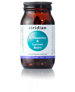 Viridian L-Theanine and Lemon Balm (L-Theanin s meduňkou), 90 kapslí