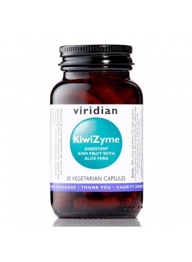 Viridian KiwiZyme (Trávicí enzymy a vláknina), 30 kapslí