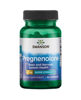 Swanson Pregnenolone 50 mg, 60 kapslí
