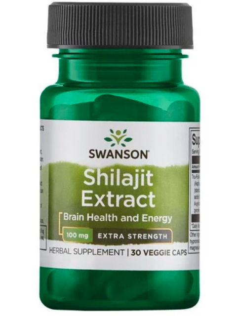 Swanson Shilajit Extrakt, 100 mg, 30 kapslí