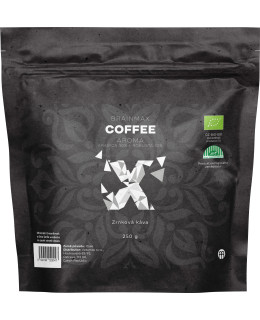 BrainMax Coffee Aroma (Arabica 30% + Robusta 70%), zrnková káva, BIO, 250 g