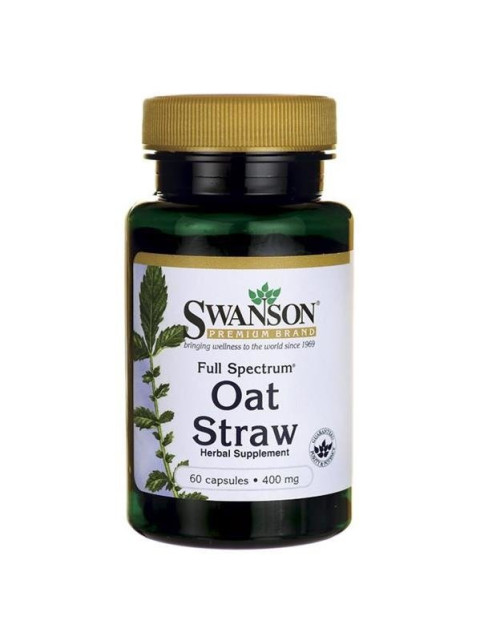 Swanson Avena Sativa Extract (Ovesná sláma), 400 mg, 60 kapslí
