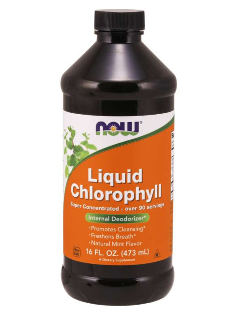 NOW Chlorophyll Liquid (Chlorofyl), 473 ml