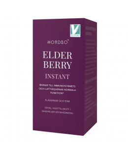 Nordbo Elderberry Instant (Extrakt z černého bezu + zinek), 120 ml