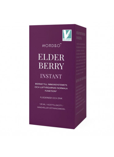 Nordbo Elderberry Instant (Extrakt z černého bezu + zinek), 120 ml