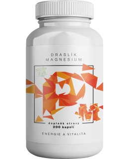 BrainMax Draslík Magnesium, citrát + Hořčík malát, 200 rostlinných kapslí - EXPIRACE 8/2026