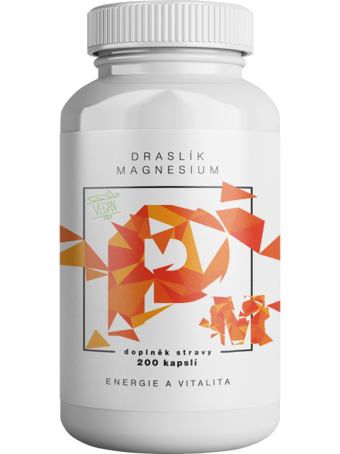 BrainMax Draslík Magnesium, citrát + Hořčík malát, 200 rostlinných kapslí - EXPIRACE 8/2026