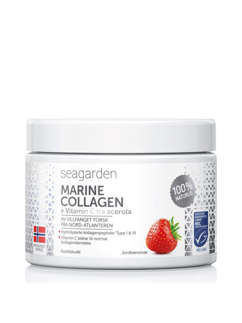 Seagarden Marine Collagen + Vitamin C, 150 g - jahoda