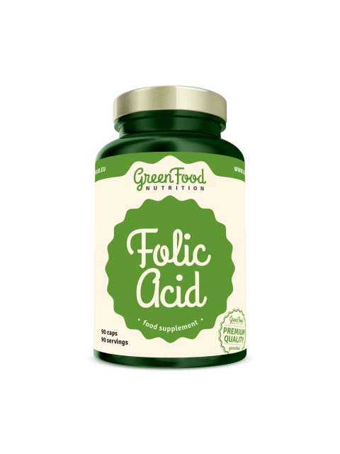 GreenFood Folic Acid 90 kapslí