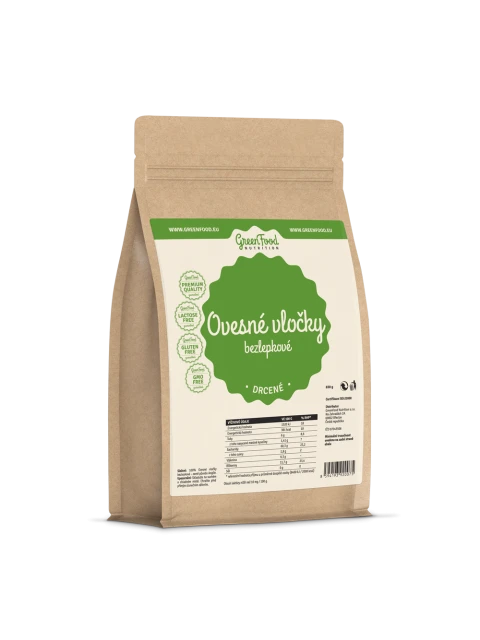 GreenFood Ovesné vločky bezlepkové 650g