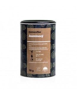 mamacoffee BIO zelený čínský čaj 70 g Jasmínový - Tradiční s omamnou vůní jasmínu