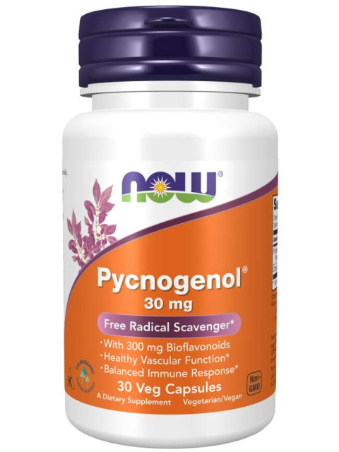NOW Pycnogenol, 30 mg, rostlinných kapslí
