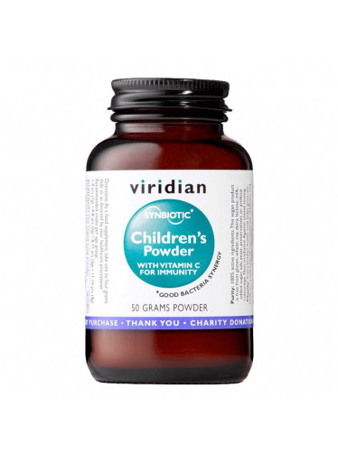 Viridian Children´s Synerbio (Směs probiotik, prebiotik a vitamínu C pro děti), 50 g