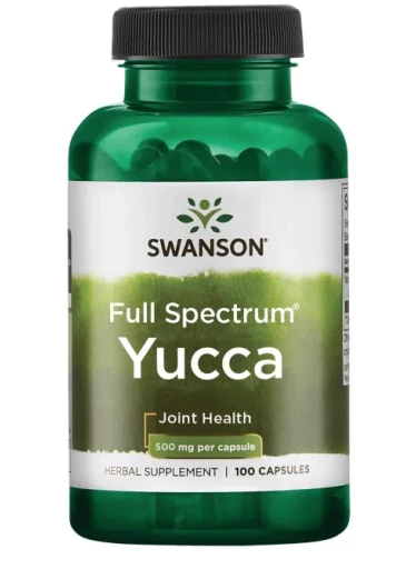 Swanson Yucca (Juka), 500 mg, 100 kapslí